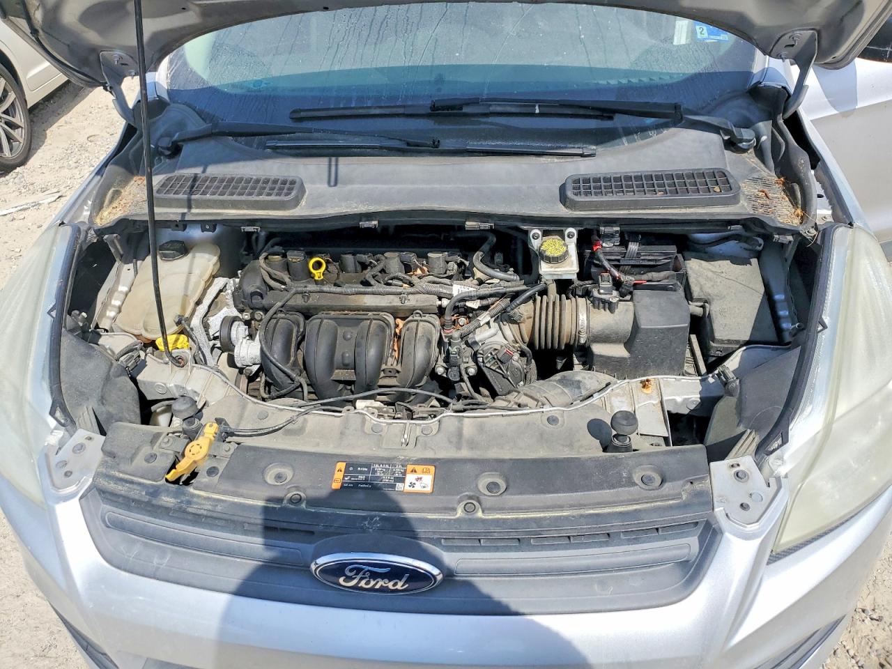 2016 Ford Escape S Silver vin: 1FMCU0F79GUB67445