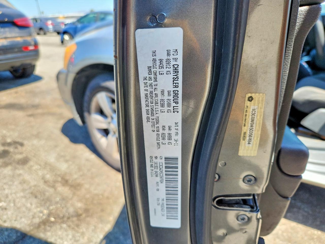 2012 Dodge Caliber Sxt Gray vin: 1C3CDWDA5CD507694