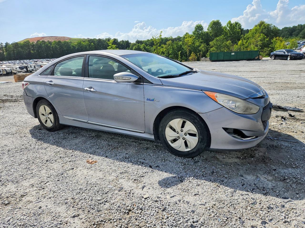 2014 Hyundai Sonata Hybrid Gray vin: KMHEC4A45EA116474
