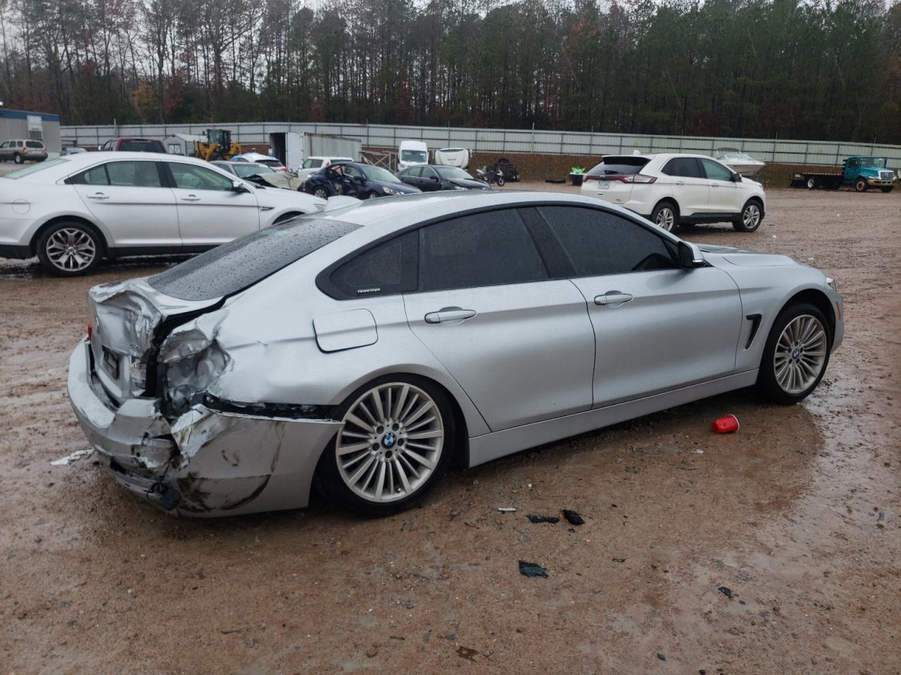 2015 Bmw 428 I Gran Coupe Silver vin: WBA4A5C50FD410153