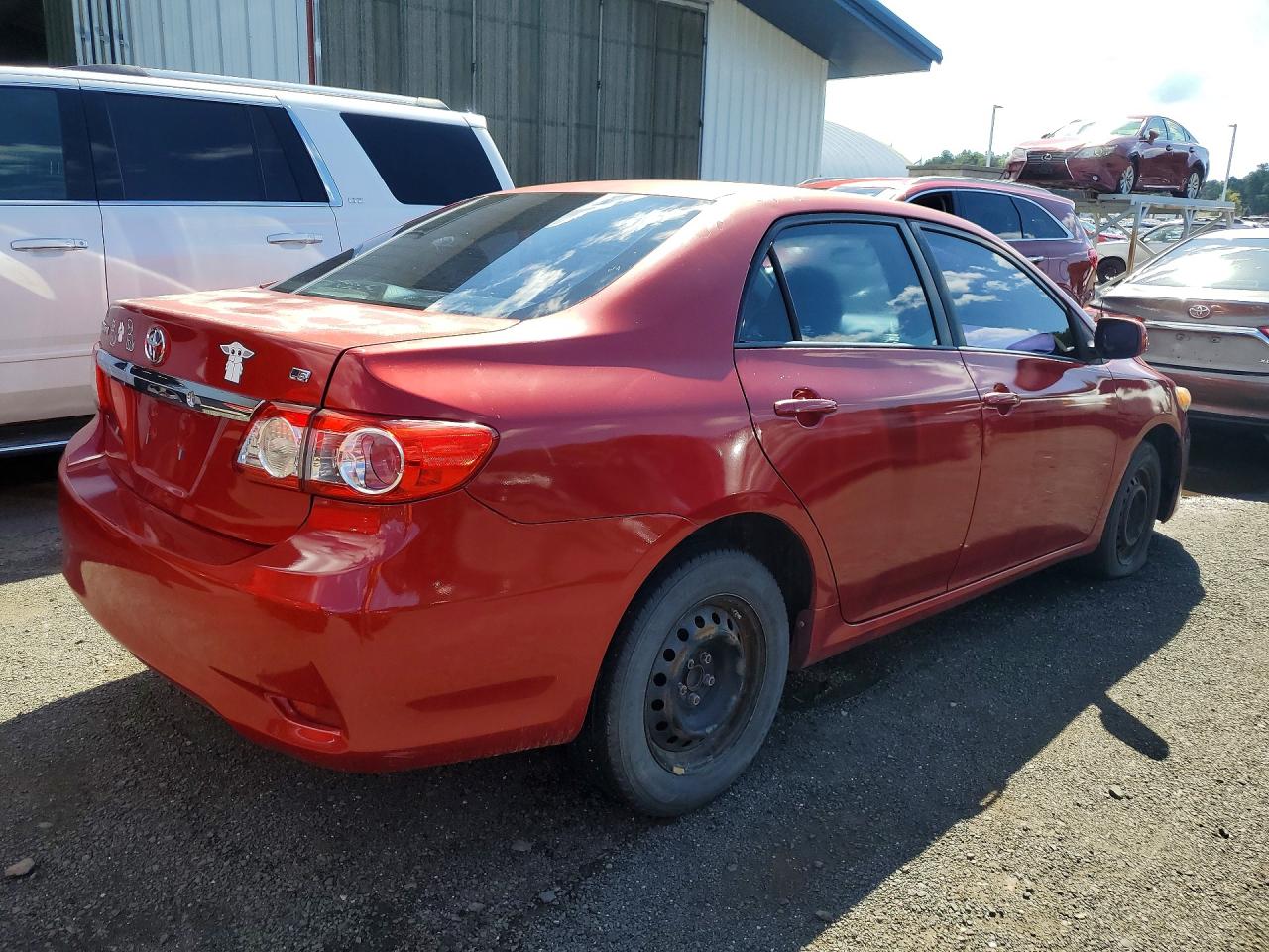 2011 Toyota Corolla Le Красный vin: 2T1BU4EE2BC750193