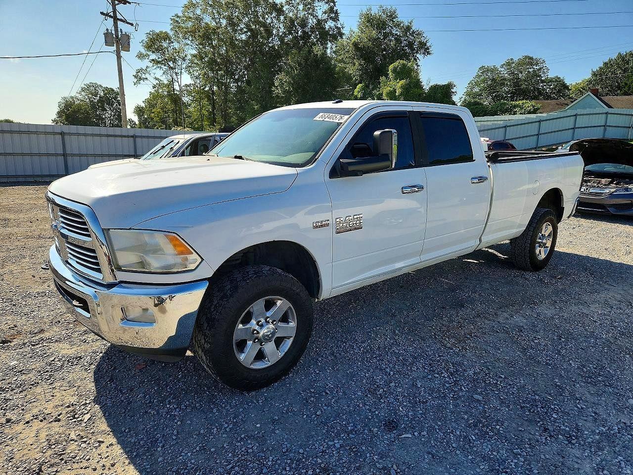 2014 Ram 2500 Slt White vin: 3C6TR5JT9EG179108