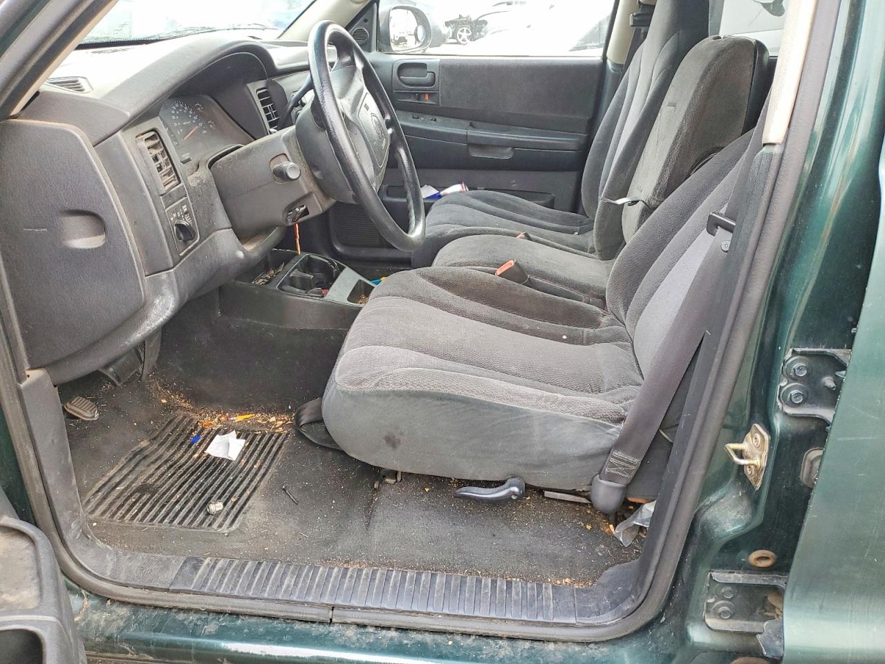 2001 Dodge Dakota Quad Зеленый vin: 1B7HL2AXX1S232306