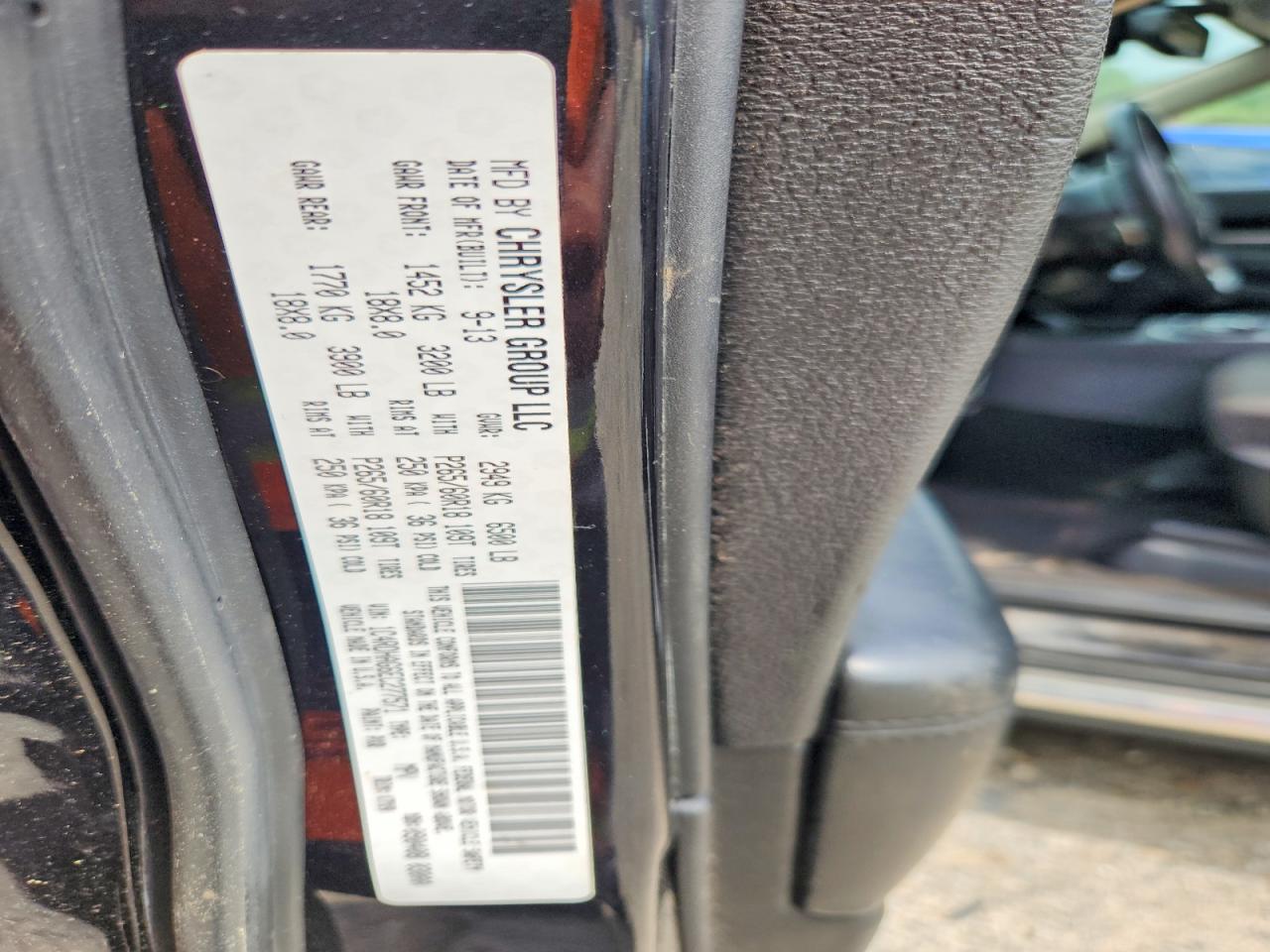 2014 Dodge Durango Sxt Black vin: 1C4RDHAG6EC277571