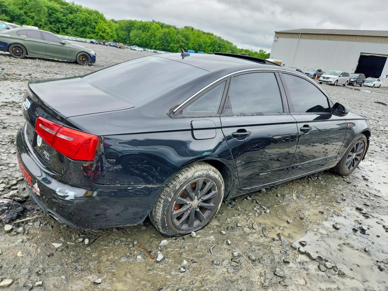 2012 Audi A6 Black vin: WAUBGAFC3CN023899