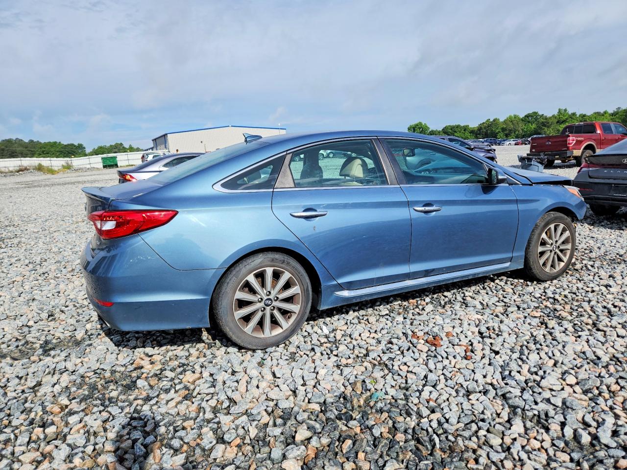 2017 Hyundai Sonata Limited Blue vin: 5NPE34AF4HH554082