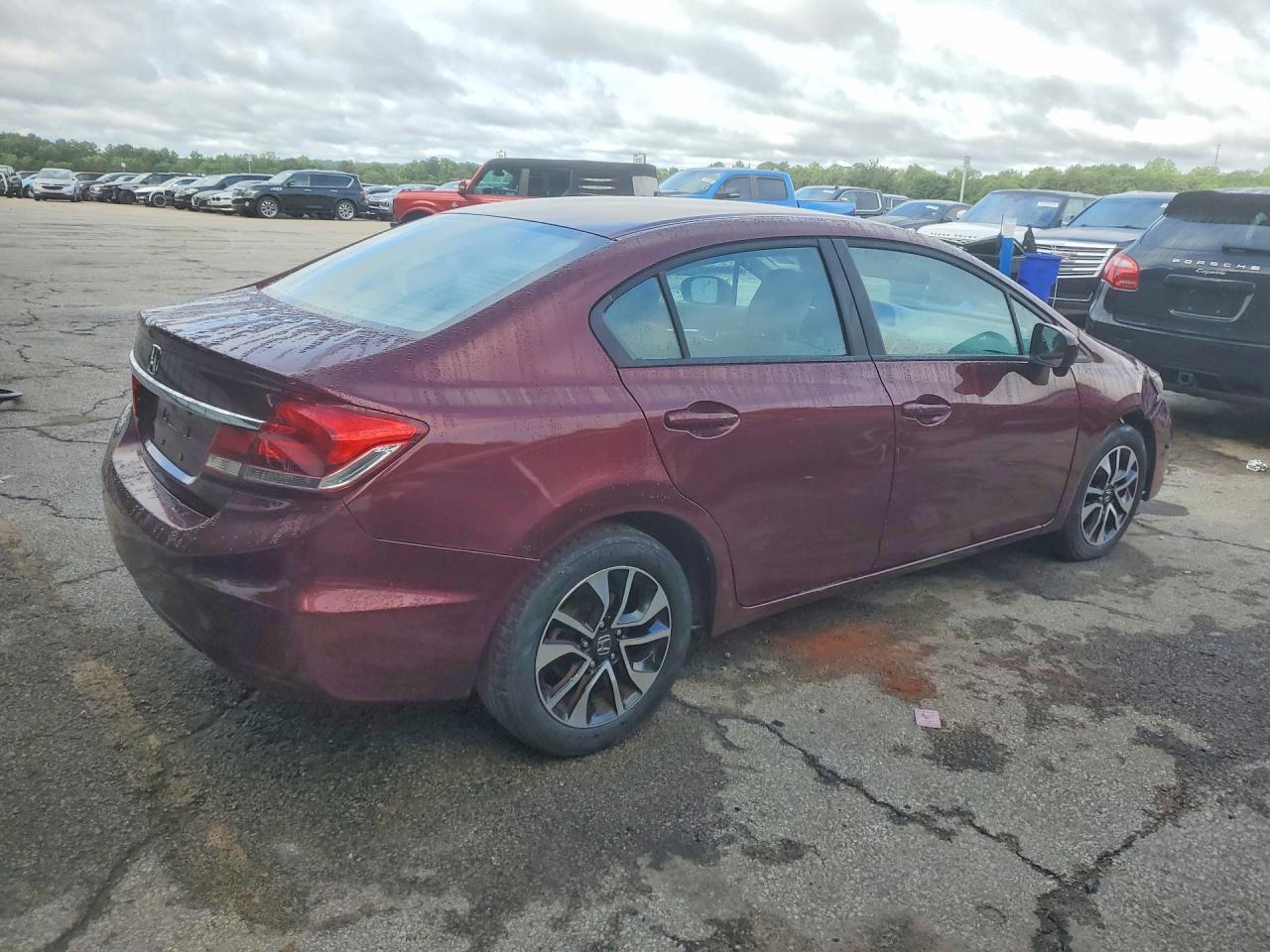 2014 Toyota Civic Ex Burgundy vin: 19XFB2F88EE033999