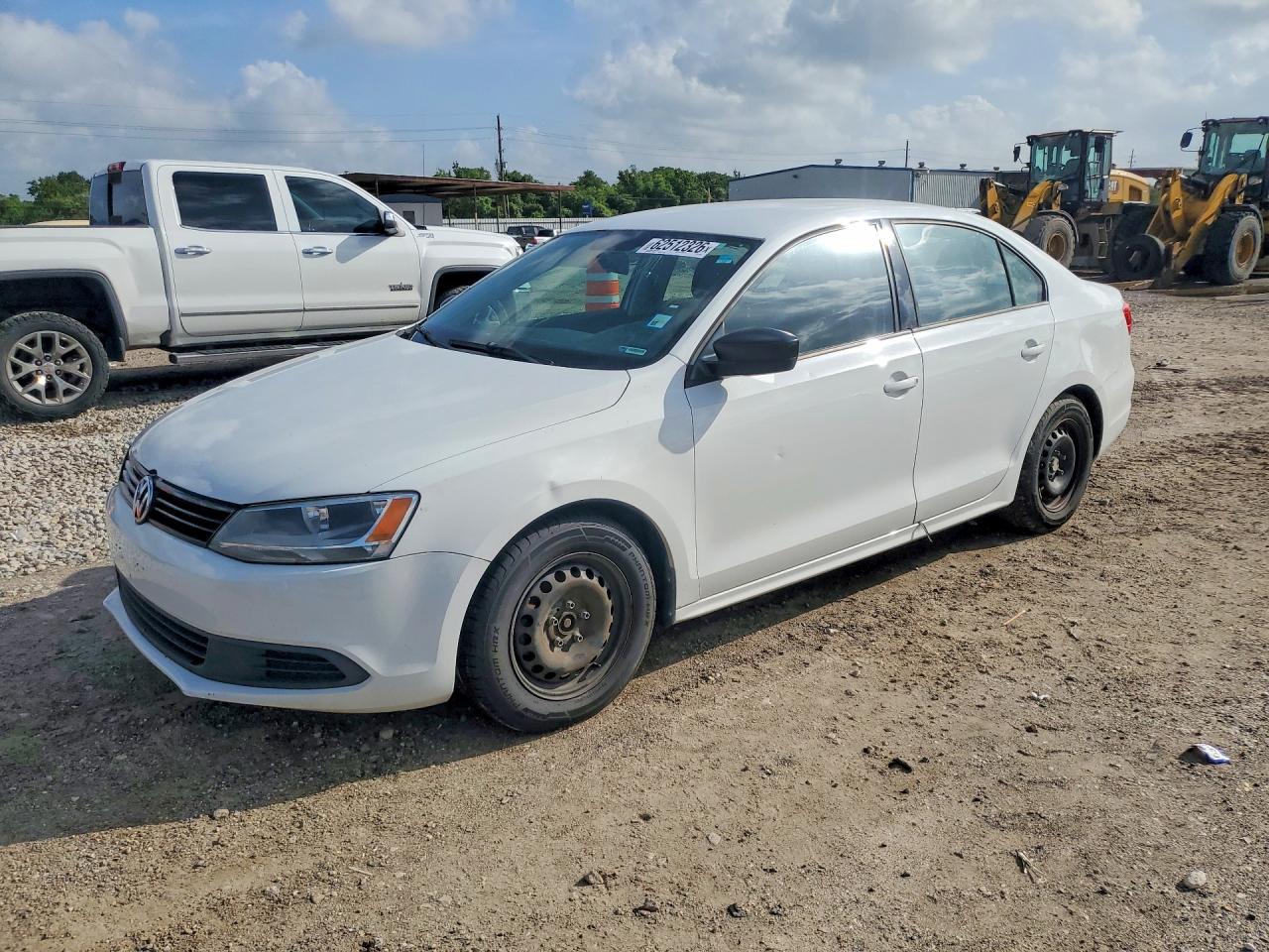 2014 Volkswagen Jetta Base White vin: 3VW2K7AJ2EM294330