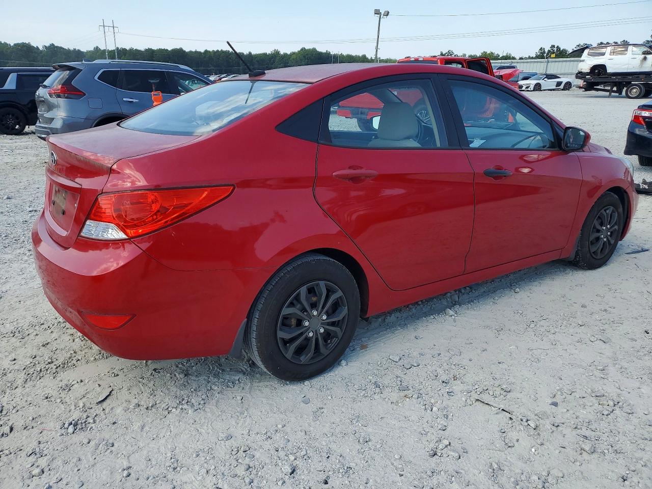 2013 Hyundai Accent Gls Red vin: KMHCT4AE9DU568523
