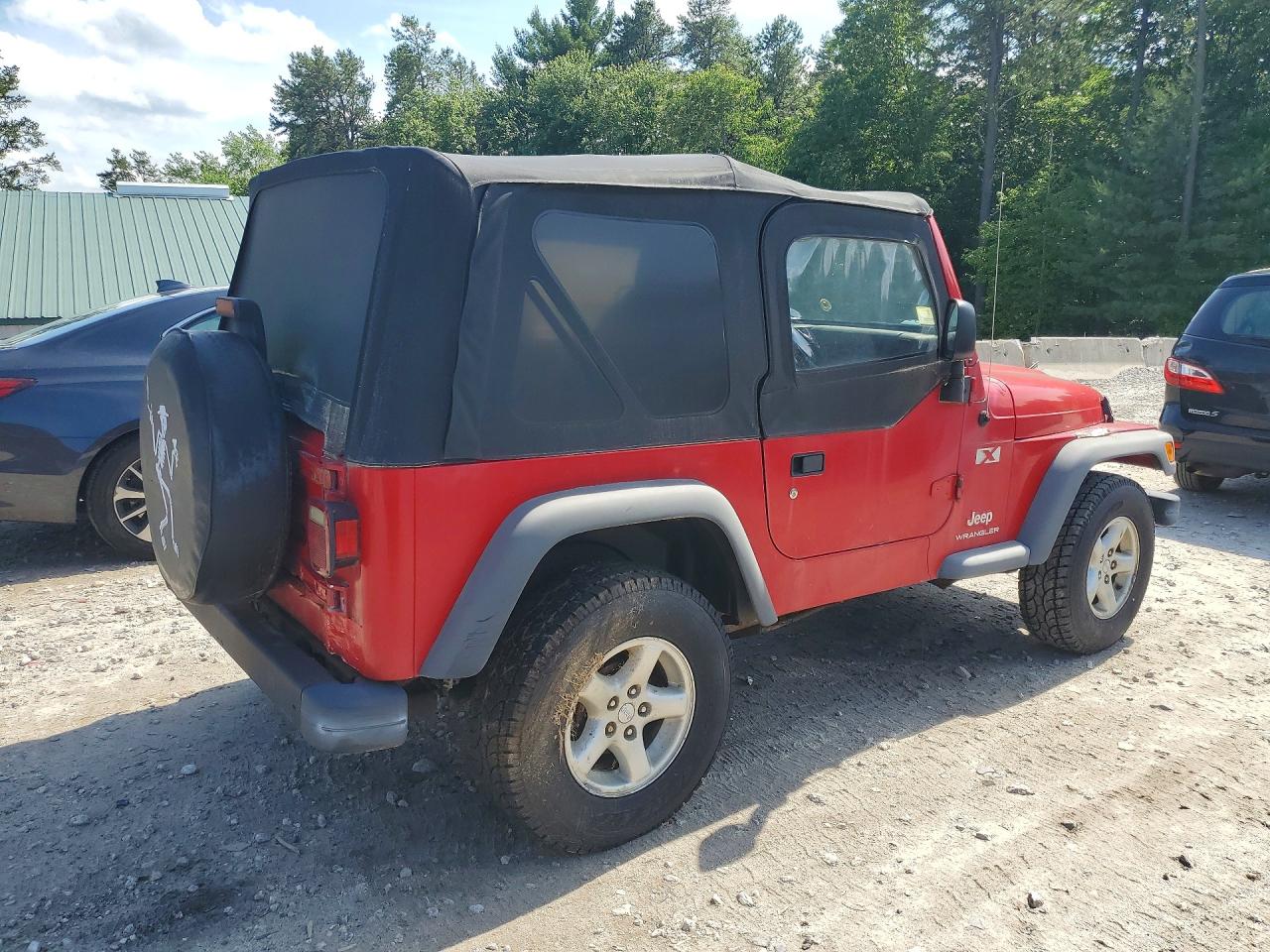 2003 Jeep Wrangler Commando Red vin: 1J4FA39S43P374601
