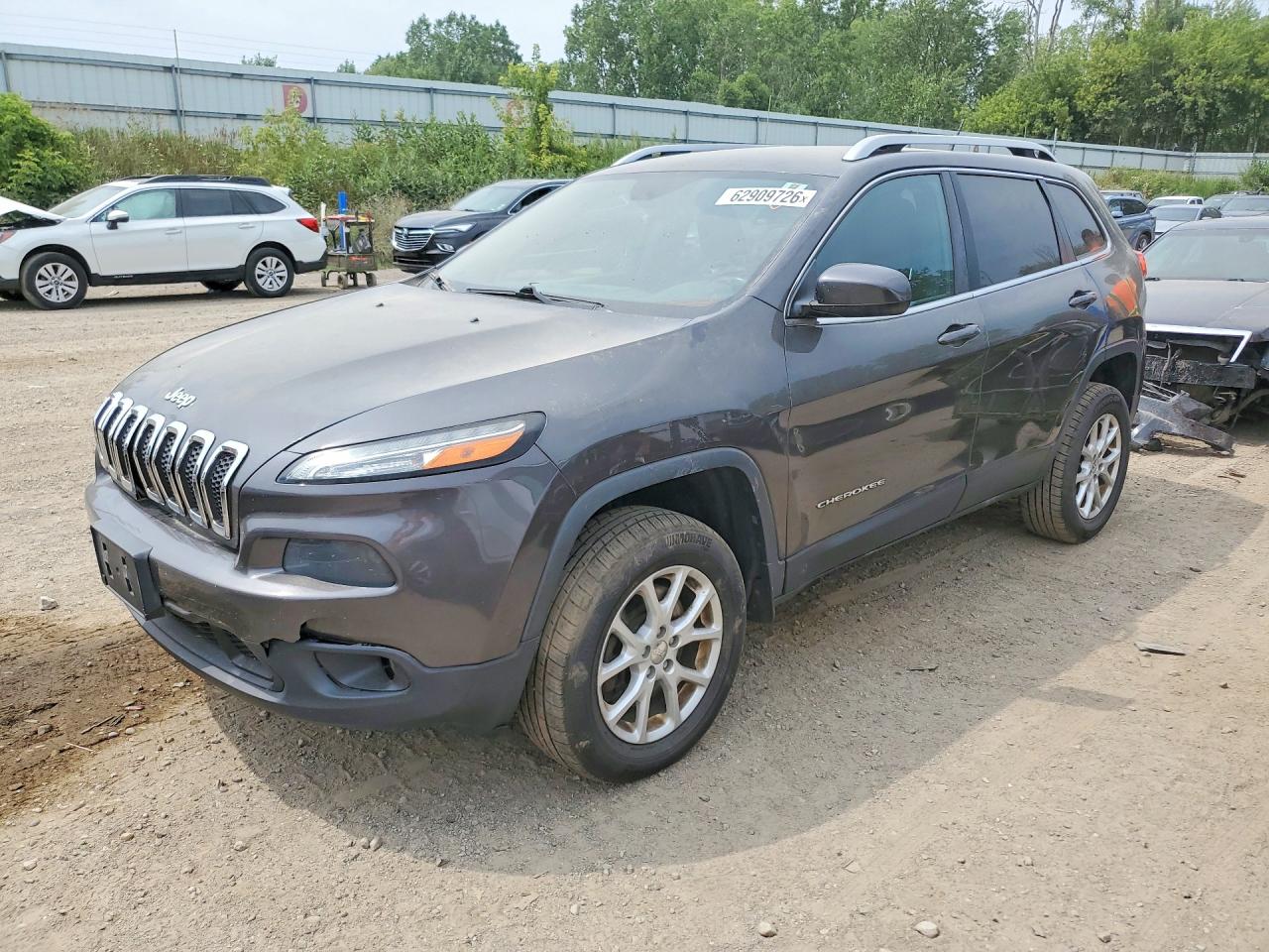 2014 Jeep Cherokee Latitude Угольный vin: 1C4PJMCB9EW253581
