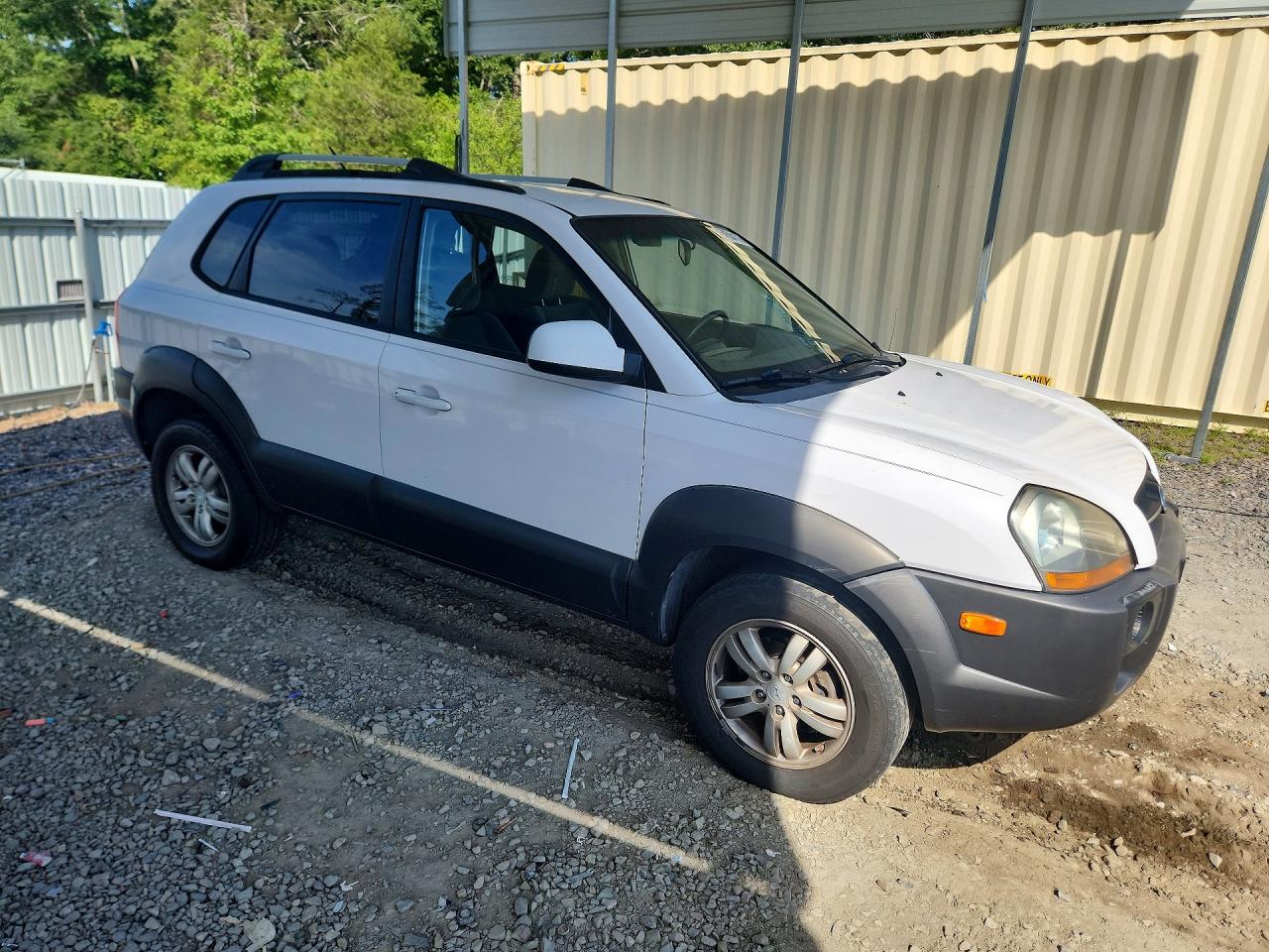 2007 Hyundai Tucson Se Белый vin: KM8JN72D27U545369