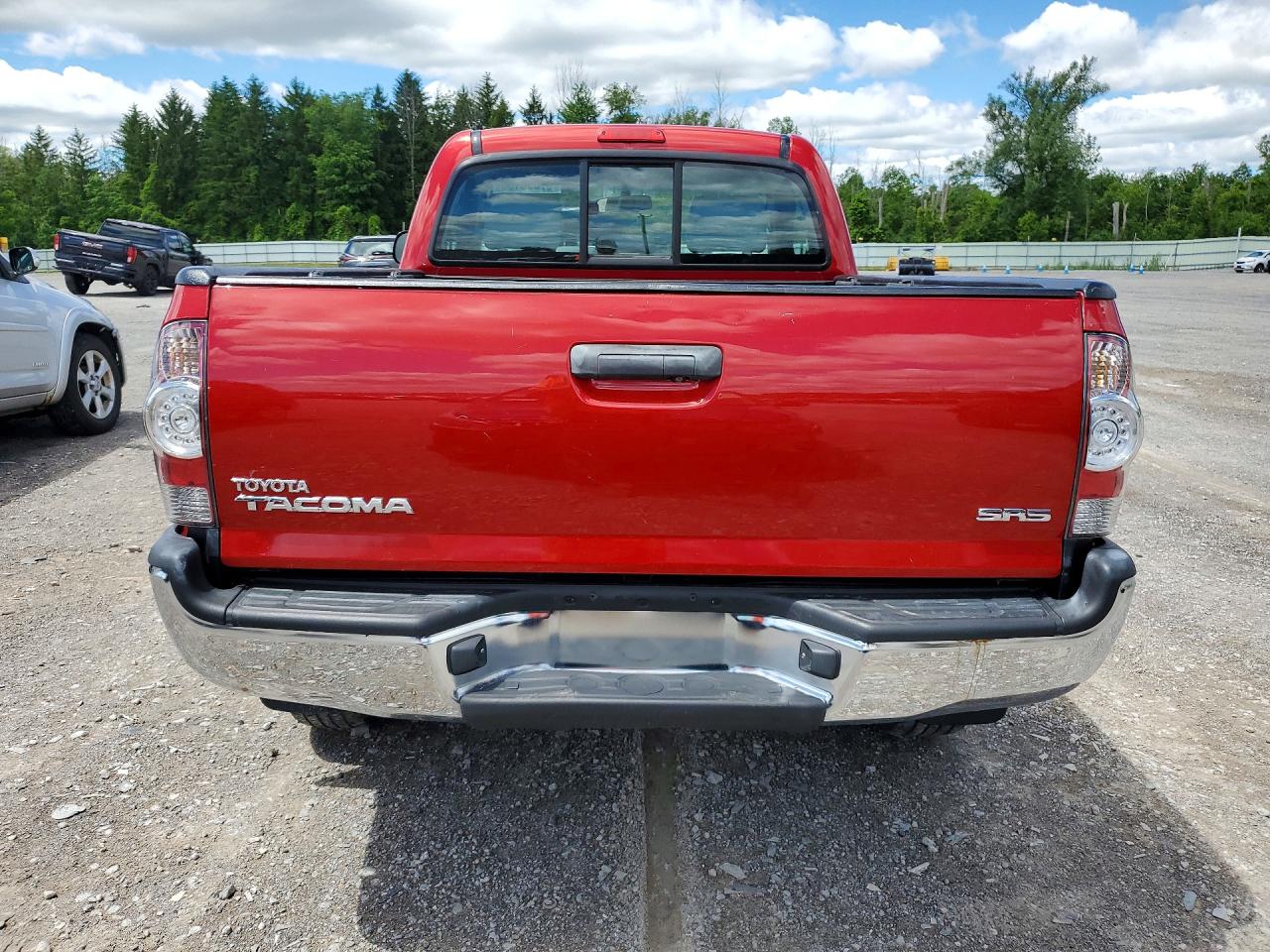 2009 Toyota Tacoma Base Red vin: 5TEPX42N29Z614782