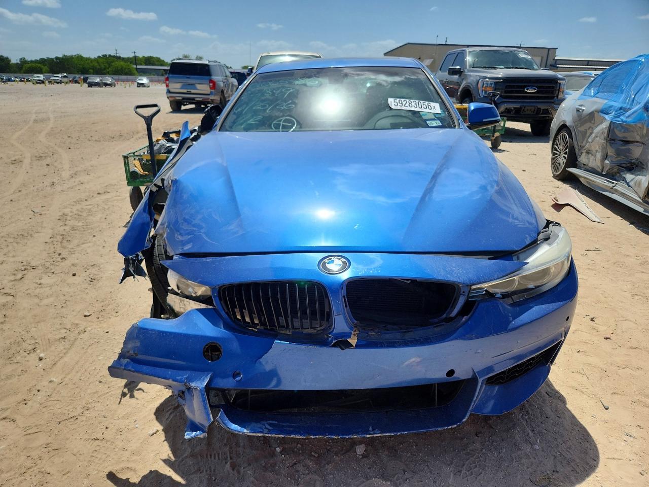 2014 Bmw 428 I Синий vin: WBA3N7C54EK221849