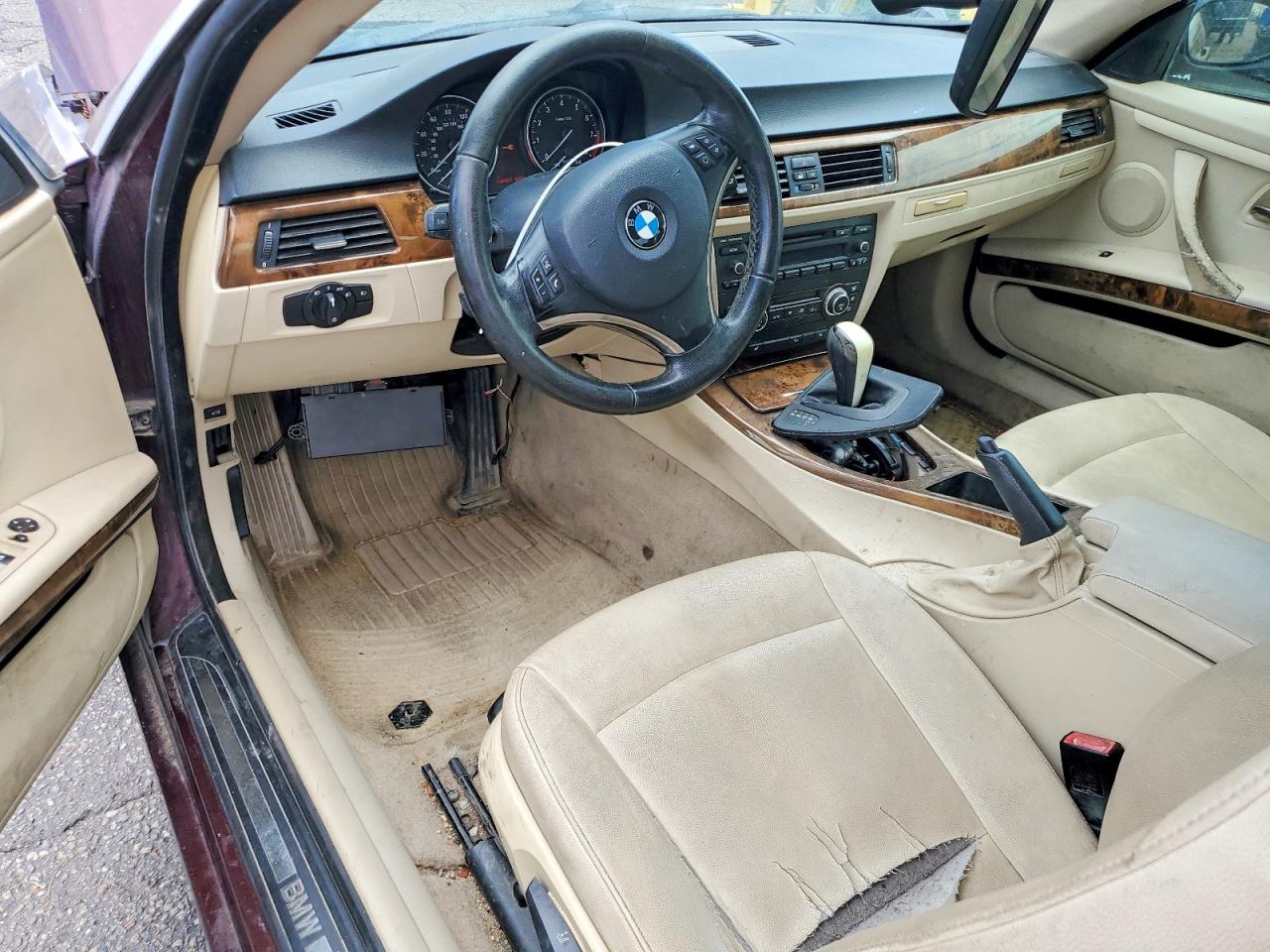 2008 Bmw 328 Xi Maroon vin: WBAWC33588PD09941