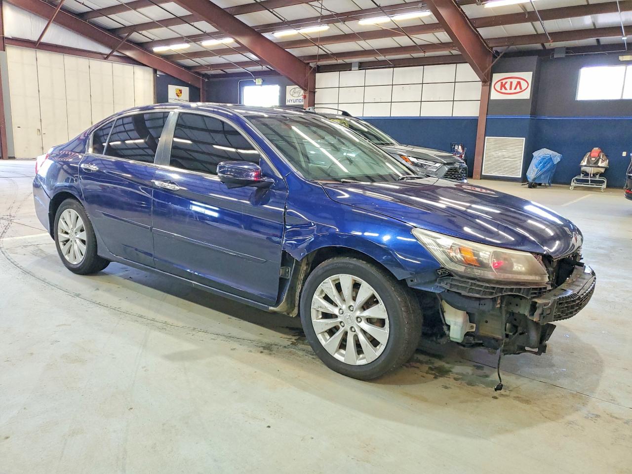 2014 Honda Accord Ex Синий vin: 1HGCR2F78EA018364