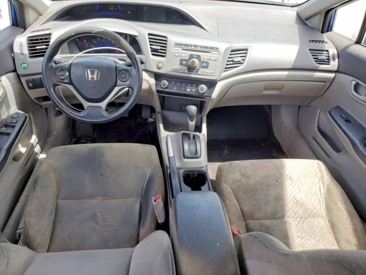 2012 Honda Civic Lx Blue vin: 19XFB2F55CE063979