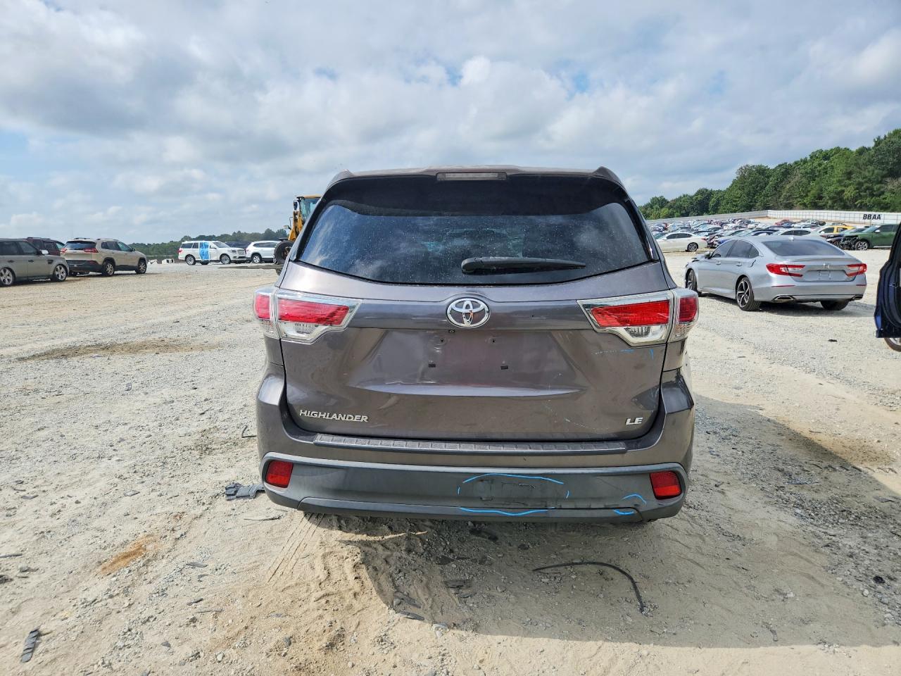 2015 Toyota Highlander Le Gray vin: 5TDZARFH8FS009802
