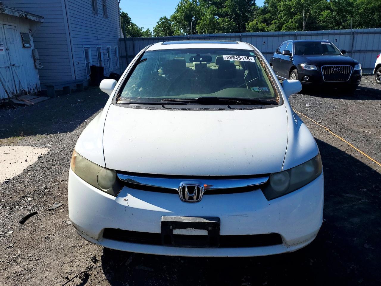 2007 Honda Civic Ex White vin: 1HGFA16867L028213