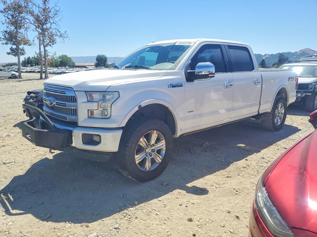 2015 Ford F150 Supercrew White vin: 1FTFW1EG0FFC76575