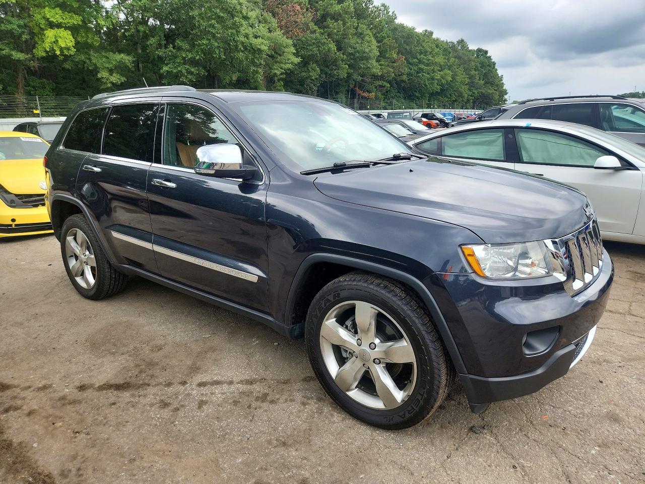 2012 Jeep Grand Cherokee Overland Black vin: 1C4RJECT8CC227866