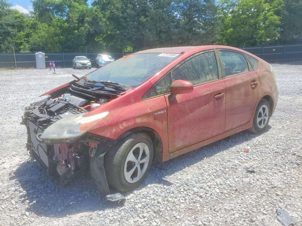 2012 Toyota Prius Two Red vin: JTDKN3DU1C1546006