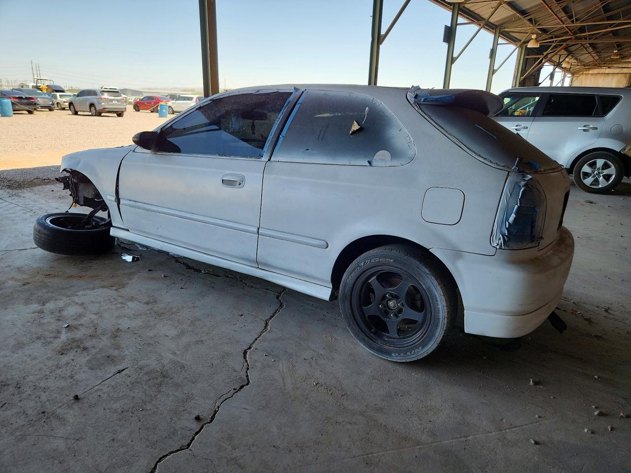 1996 Honda Civic Dx White vin: 2HGEJ6347TH122733