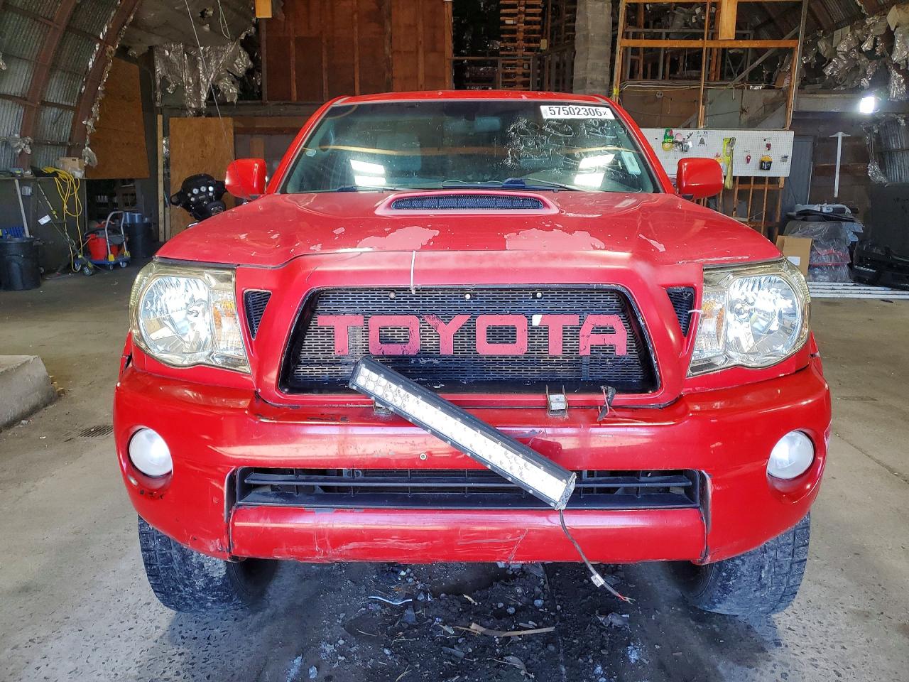 2005 Toyota Tacoma Access Cab Red vin: 5TEUU42N95Z112793