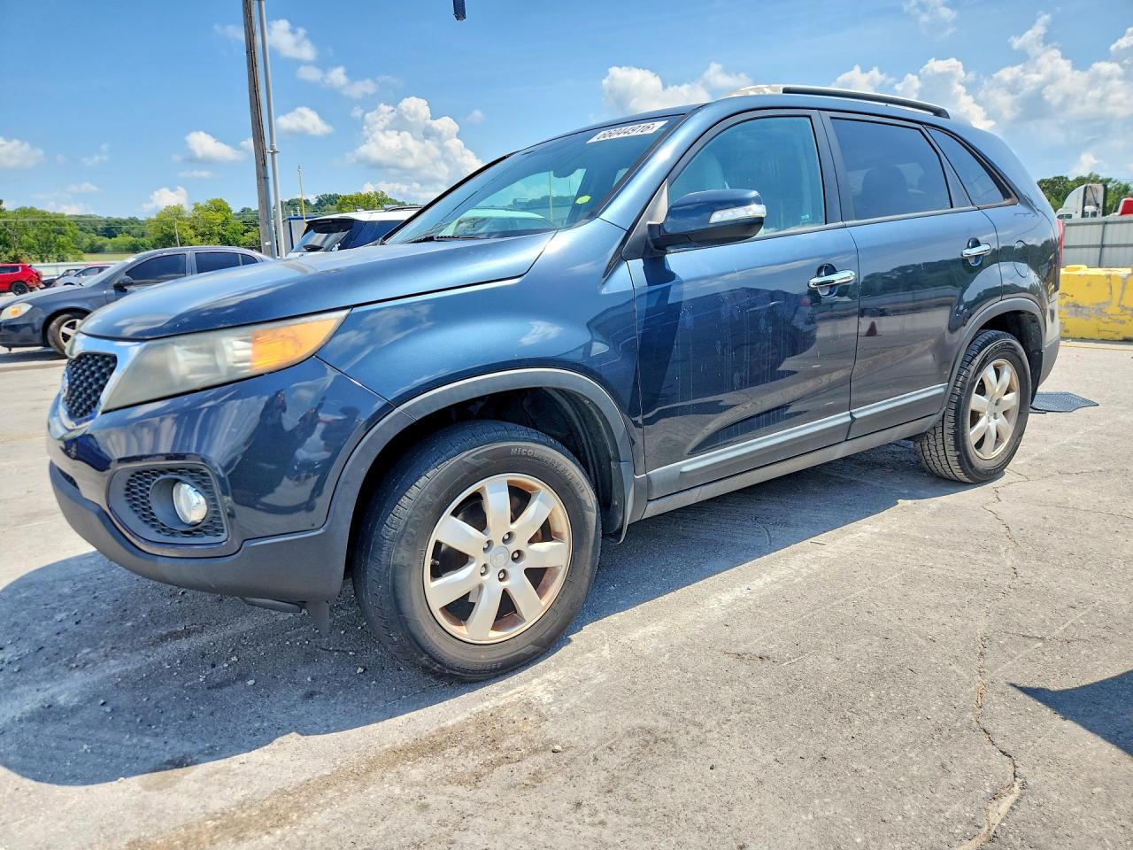 2011 Kia Sorento Lx Blue vin: 5XYKT4A12BG116909