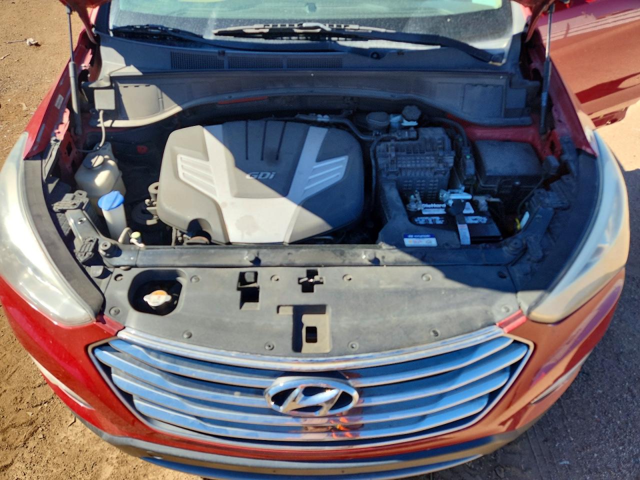 2013 Hyundai Santa Fe Gls Red vin: KM8SN4HF6DU002212