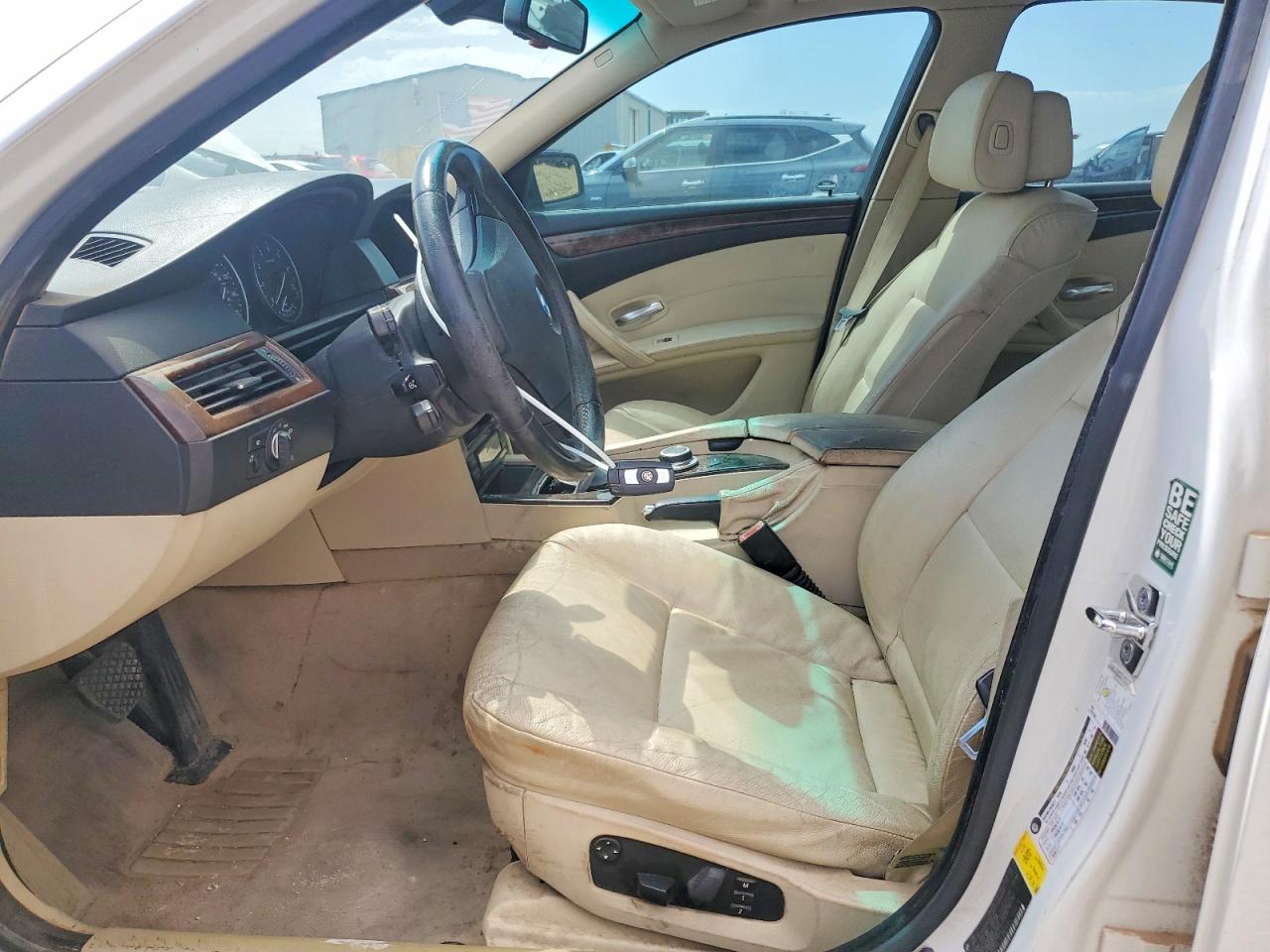 2008 Bmw 528 I White vin: WBANU53548C113410