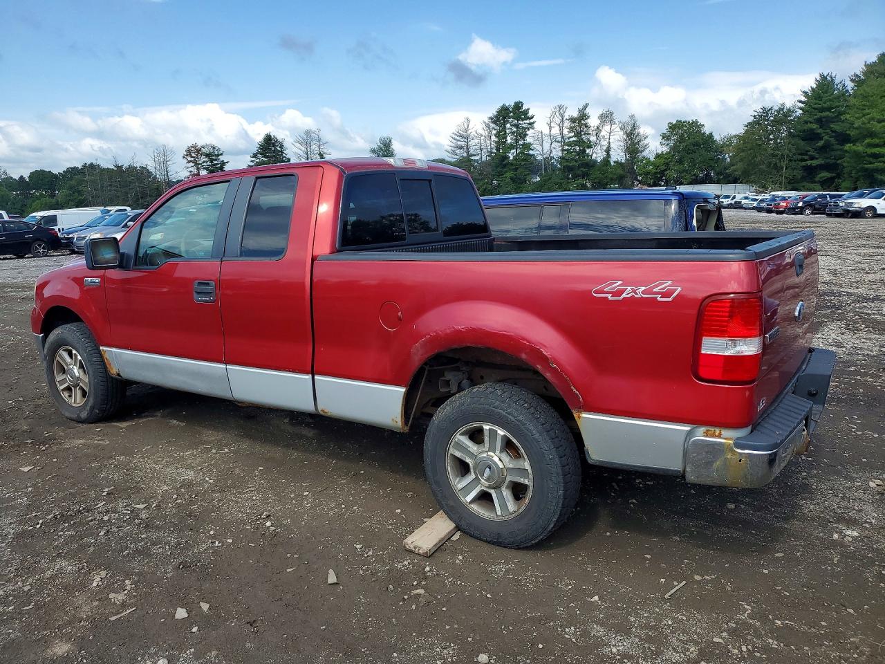 2008 Ford F150 Red vin: 1FTPX14518FC19757