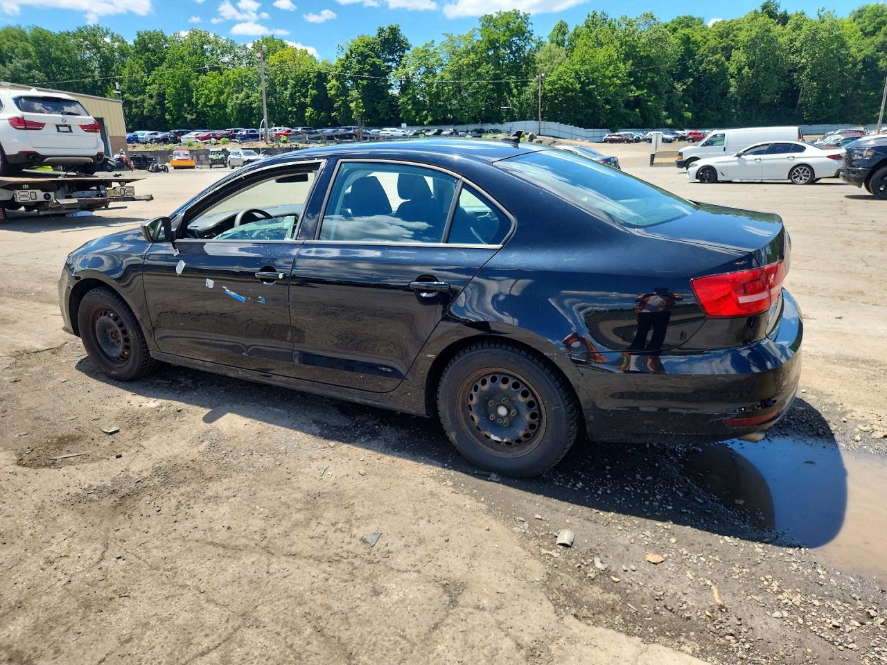 2015 Volkswagen Jetta Base Черный vin: 3VW2K7AJ6FM343286