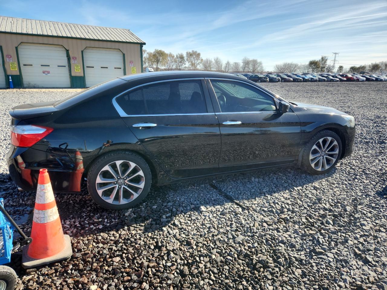 2014 Honda Accord Sport Черный vin: 1HGCR2F56EA130711