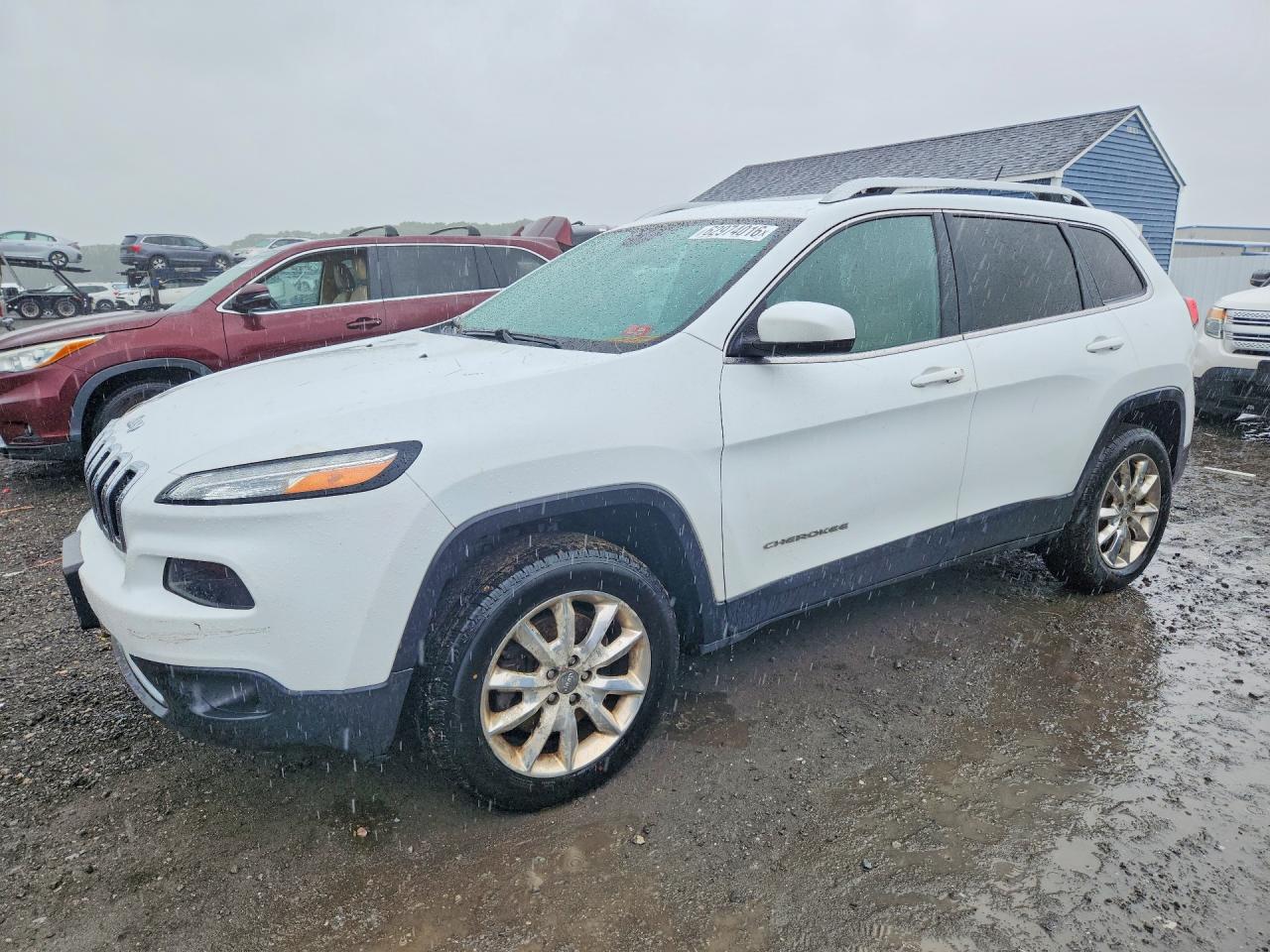 2015 Jeep Cherokee Limited White vin: 1C4PJMDS5FW647322