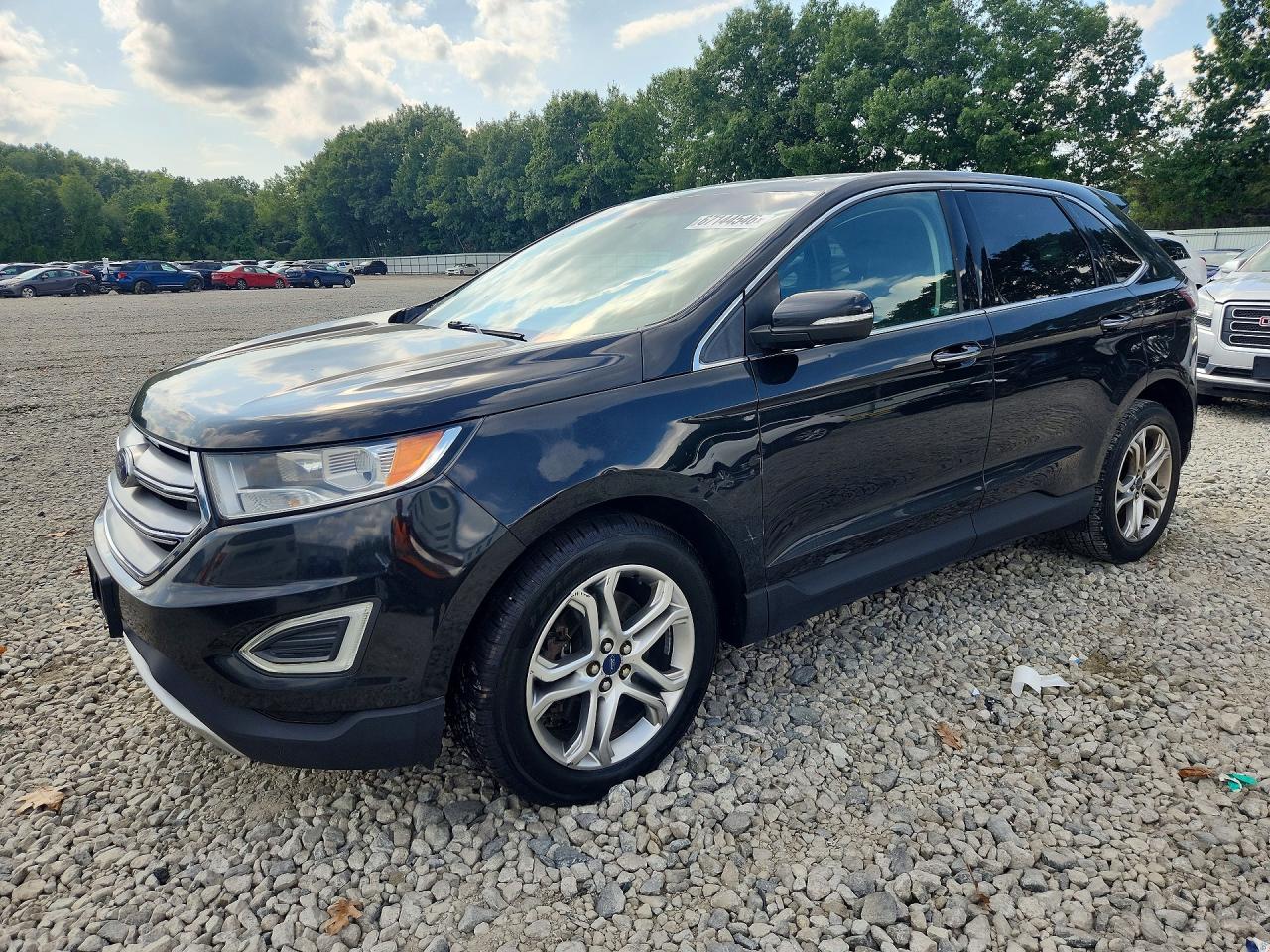 2015 Ford Edge Titanium Black vin: 2FMTK4K86FBB21832