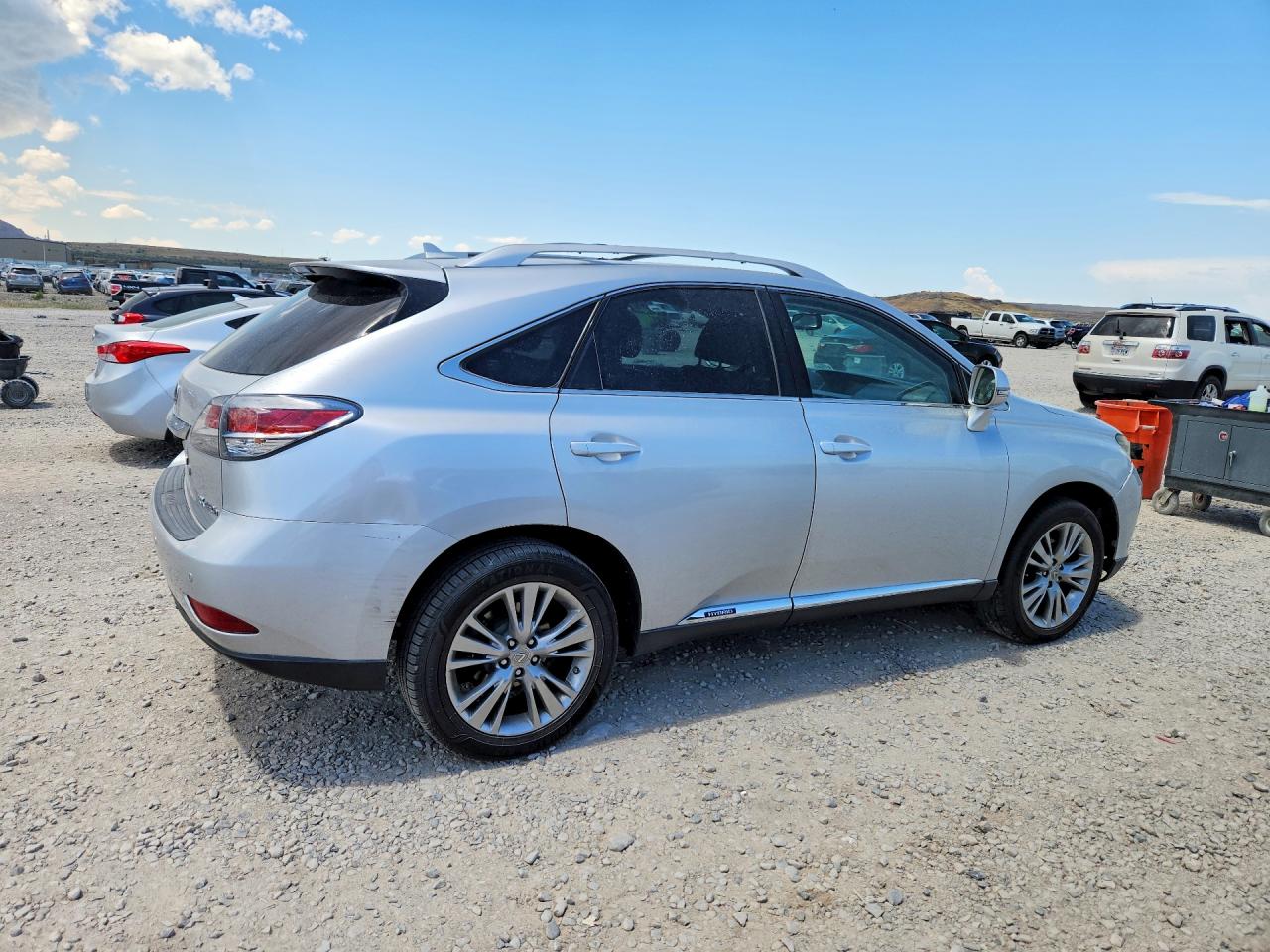 2013 Lexus Rx 450h Silver vin: JTJBC1BA5D2442517