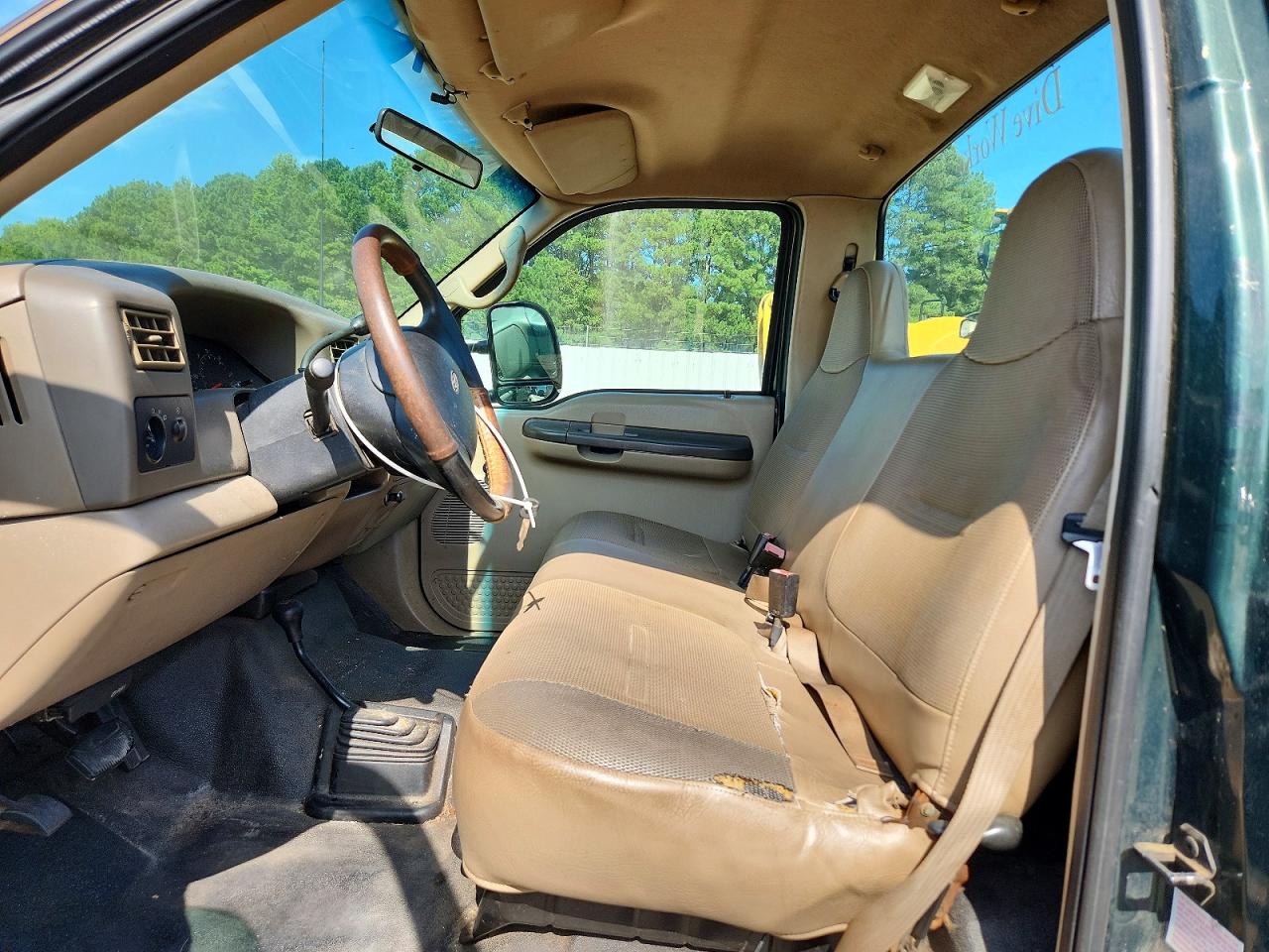 2001 Ford F250 Super Duty Green vin: 1FTNF21L81ED06103