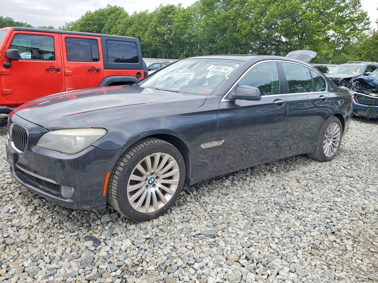 2012 Bmw 750 Xi Gray vin: WBAKC6C56CC396185