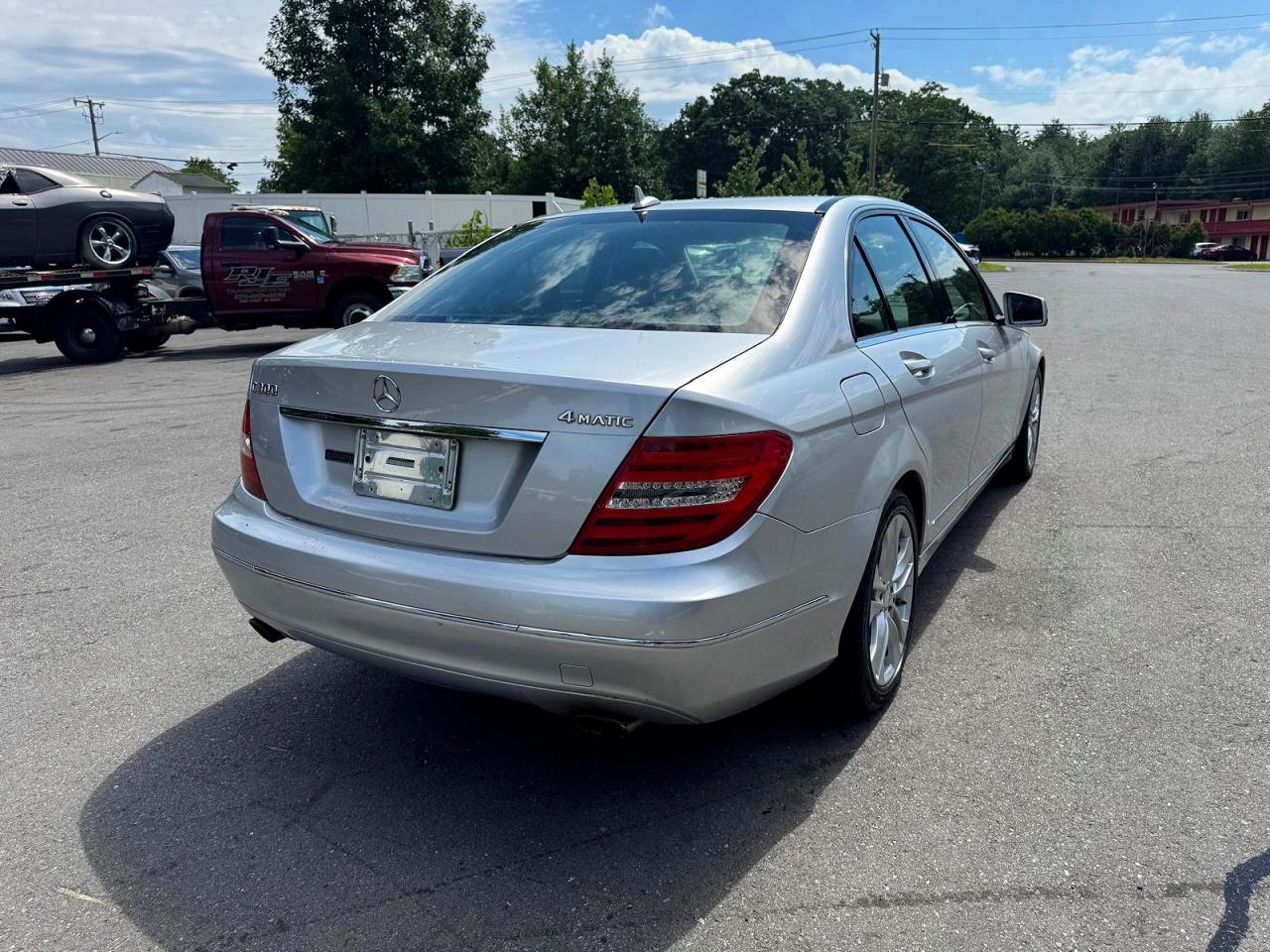 2014 Mercedes-benz C 300 4matic Silver vin: WDDGF8AB7EG239514