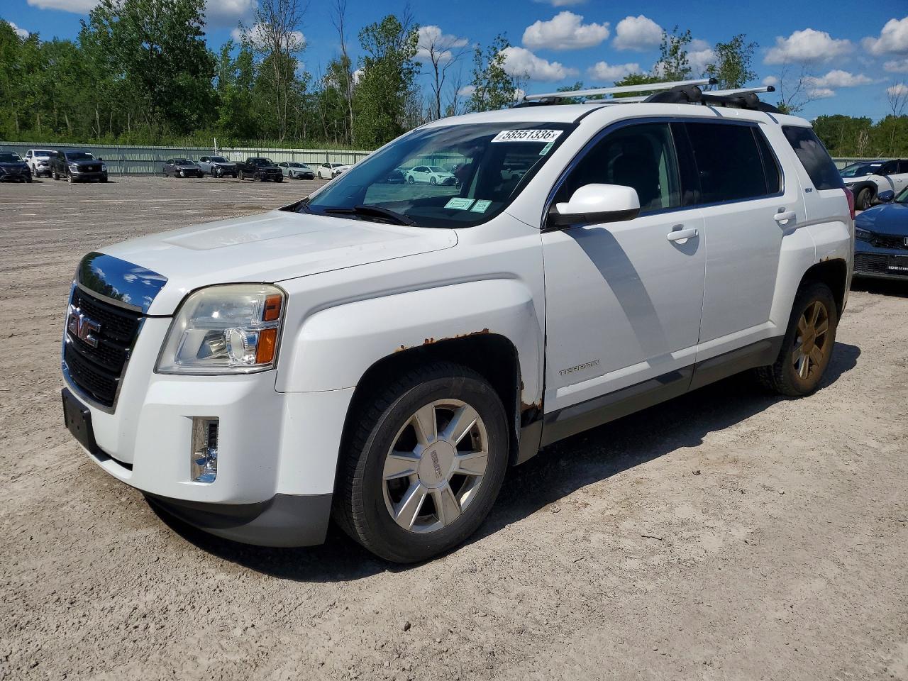 2013 Gmc Terrain Slt White vin: 2GKFLVEK0D6427804