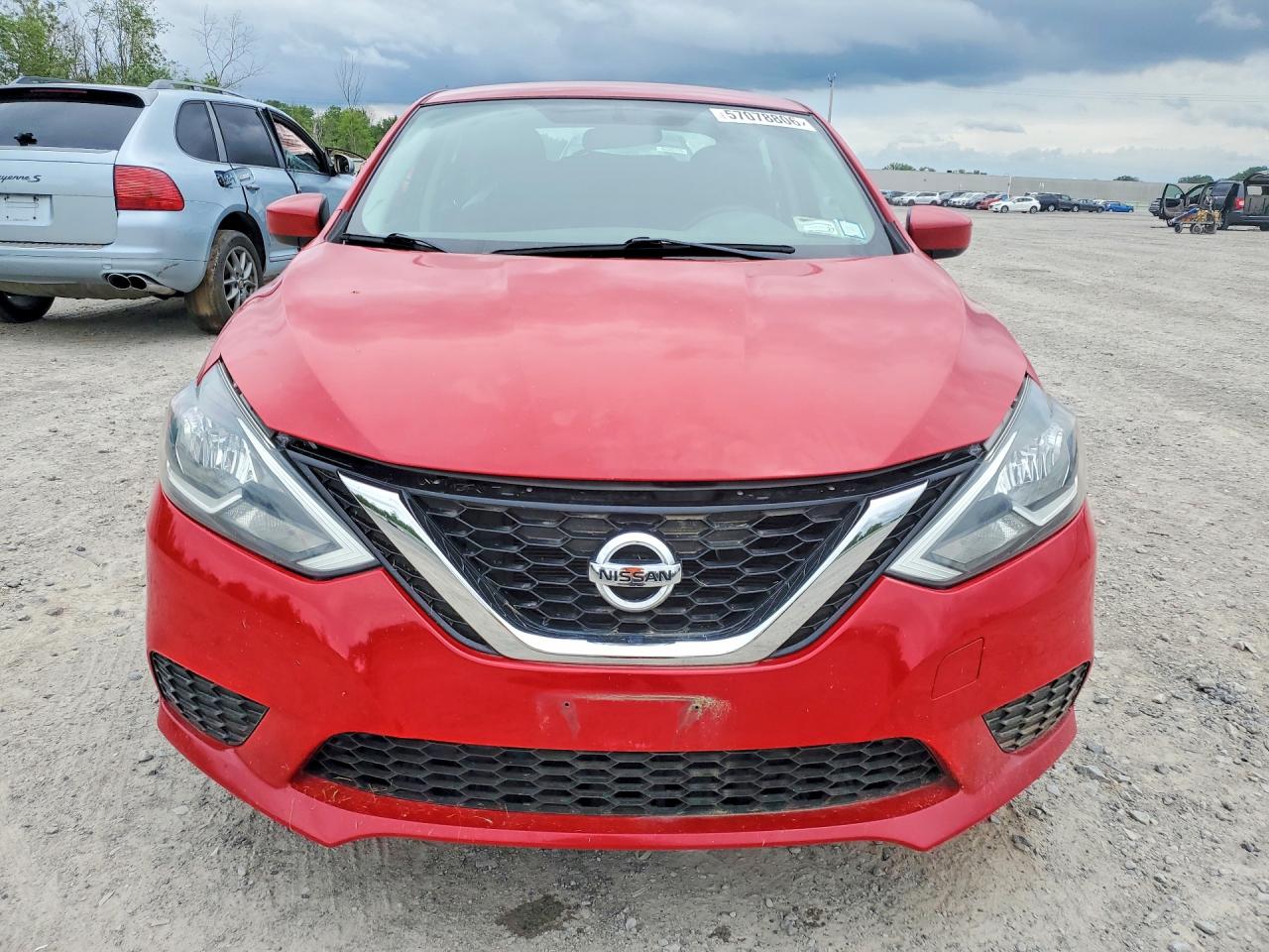 2017 Nissan Sentra Sv Red vin: 3N1AB7AP7HL669967