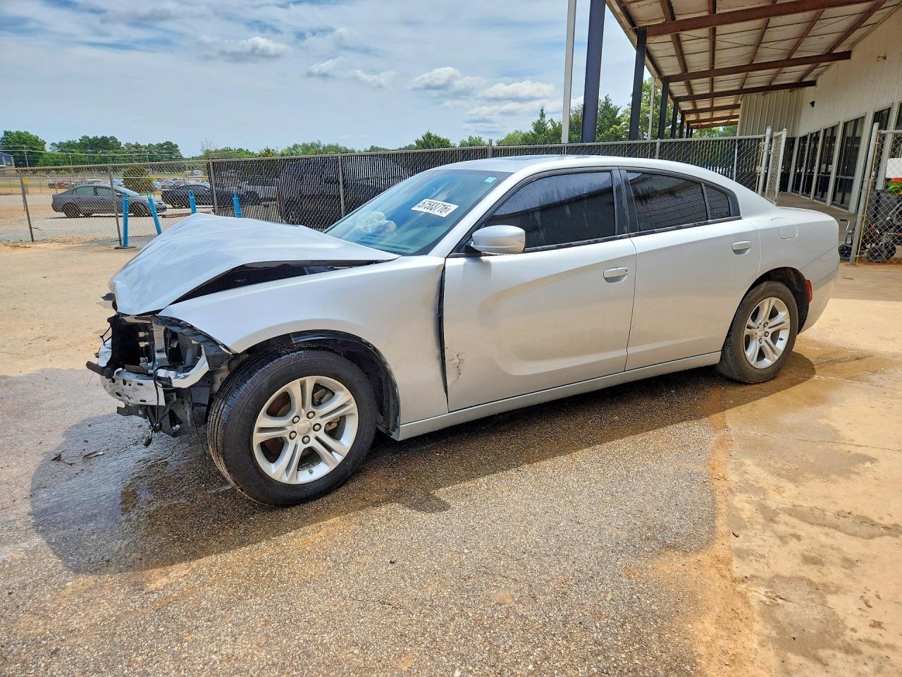 2022 Dodge Charger Sxt Silver vin: 2C3CDXBG5NH208189