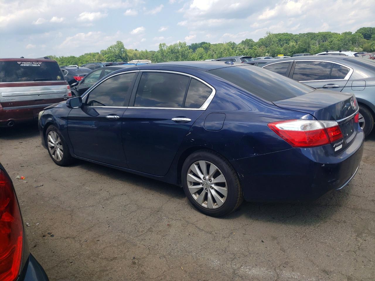 2015 Honda Accord Exl Blue vin: 1HGCR2F84FA050495