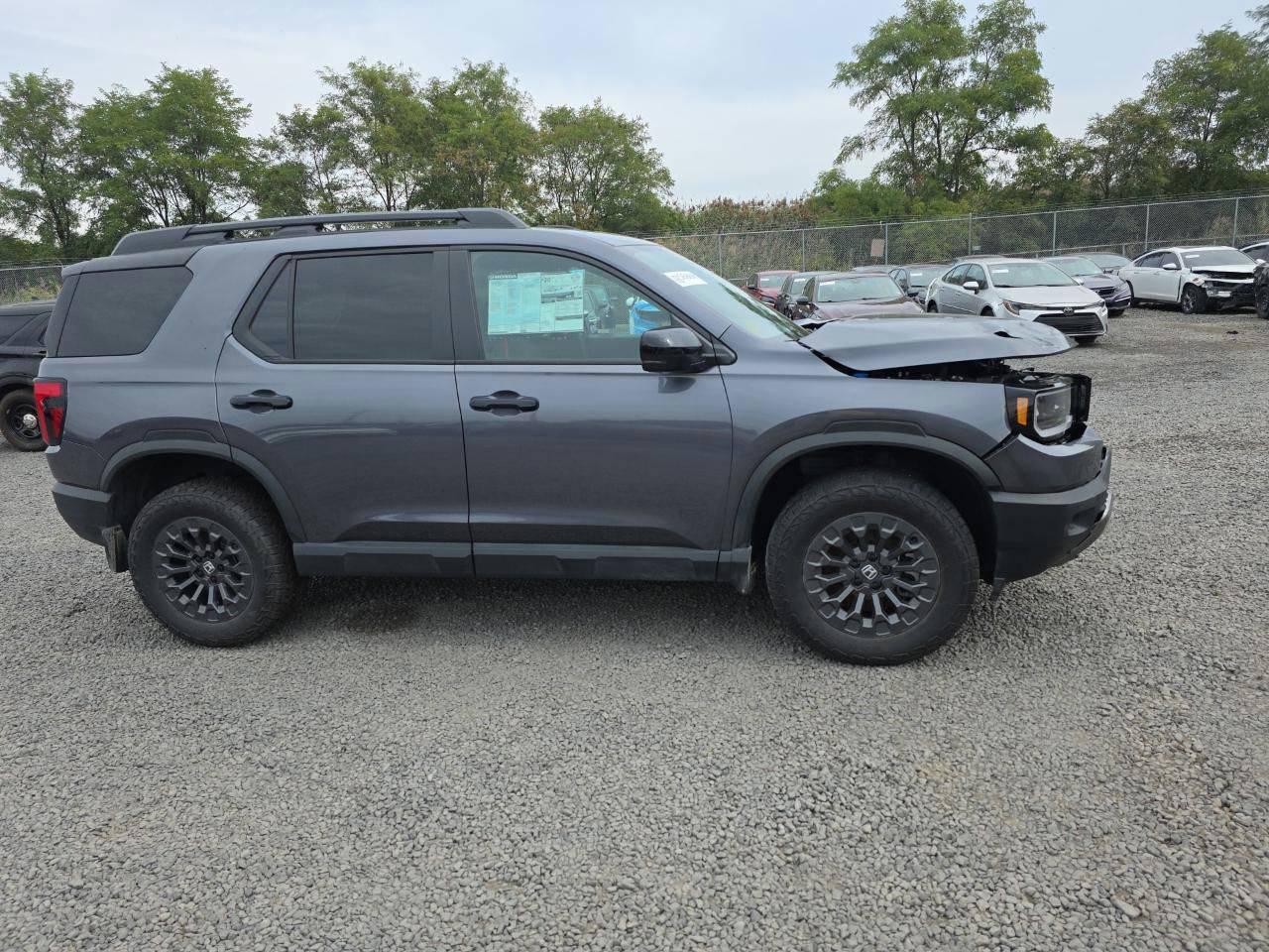 2026 Honda Passport Trail Sport Серый vin: 5FNYF9H51TB010726