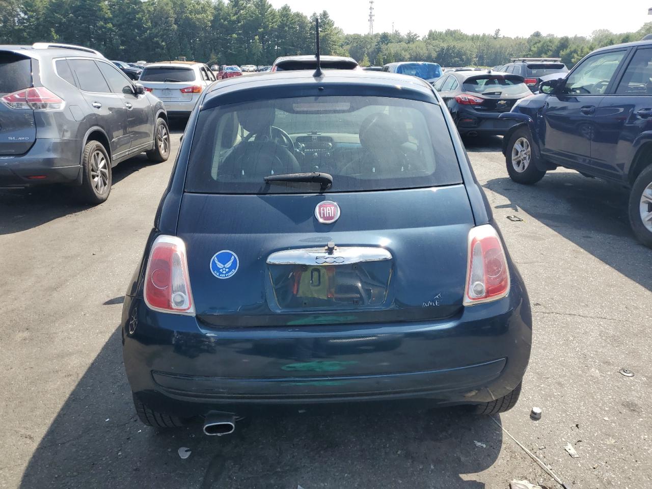 2015 Fiat 500 Pop   Blue vin: 3C3CFFAR2FT570366