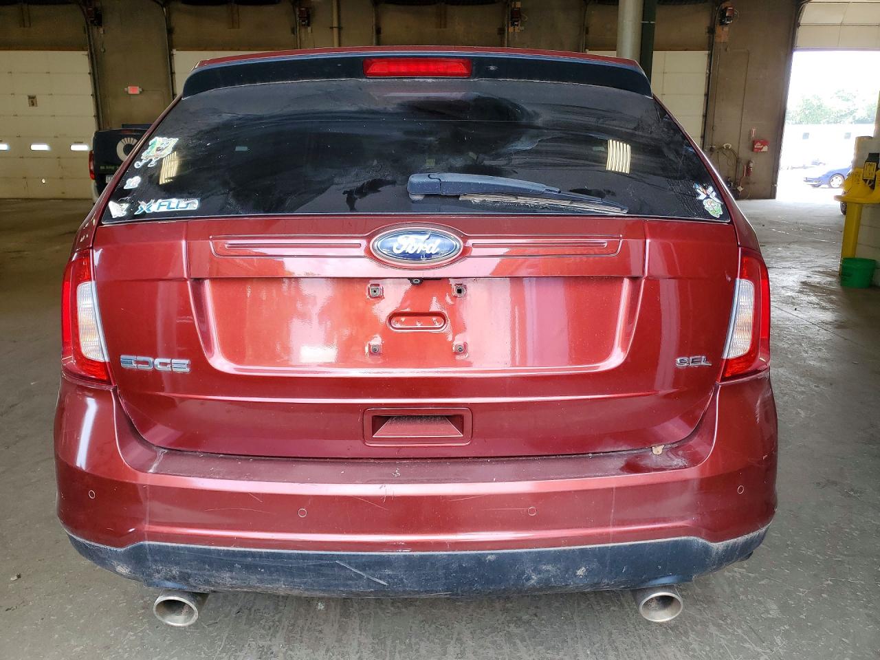 2014 Ford Edge Sel Red vin: 2FMDK3JC6EBB62612