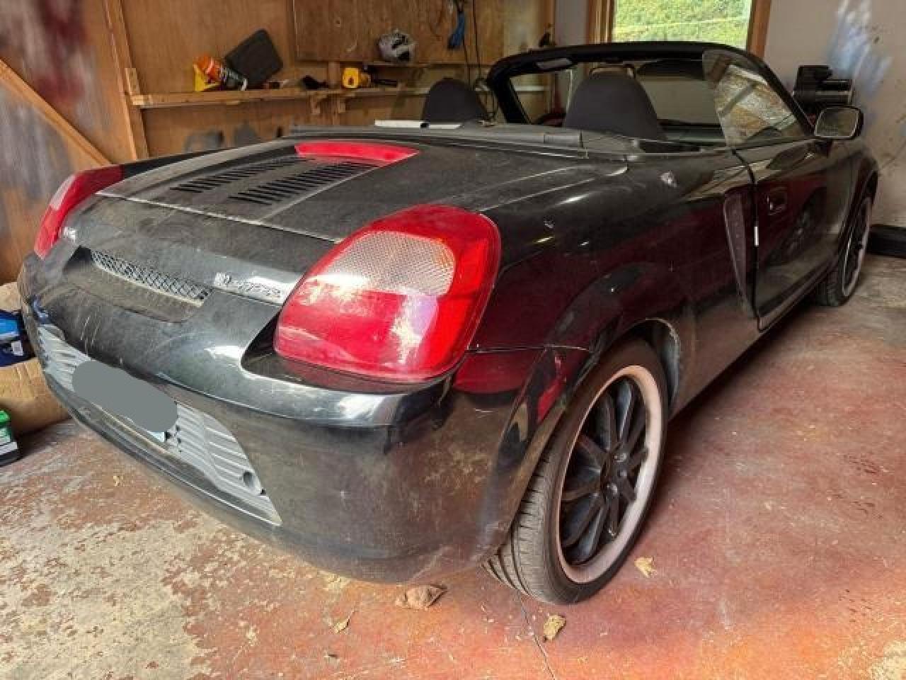 2002 Toyota Mr2 Spyder Black vin: JTDFR320420052698