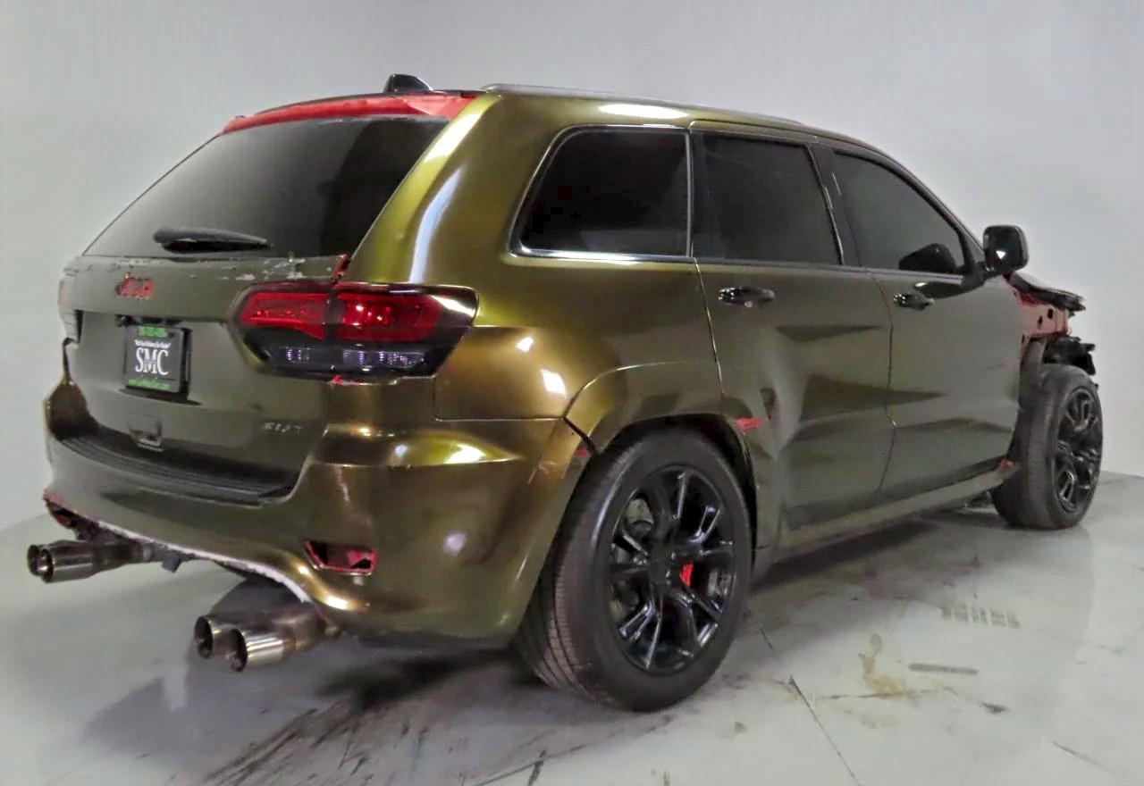 2014 Jeep Grand Cherokee Srt-8 Green vin: 1C4RJFDJ9EC389009