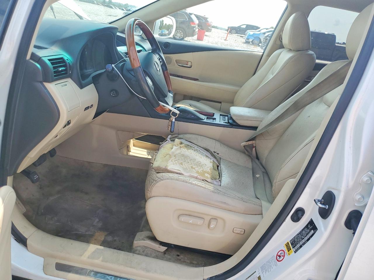 2011 Lexus Rx 450h White vin: JTJBC1BA4B2420859